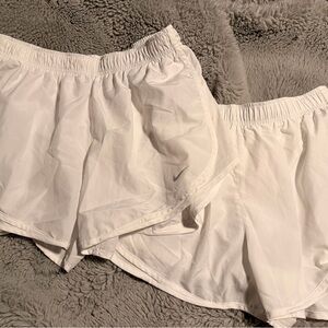 *2 pairs* Nike Women’s White Athletic Running Shorts with NWOT